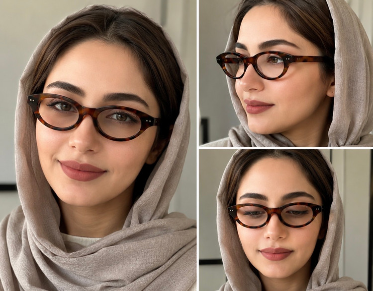 عینک بلوکات موسکات بیضی مدل کلاسیک کد ۲۰۴۲ | یونیسکس