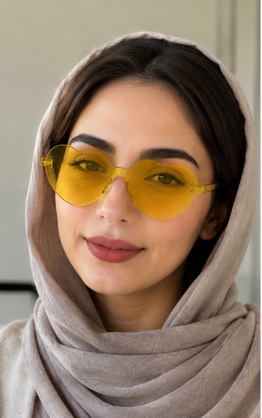 عینک آفتابی قلبی رنگی | UV400
