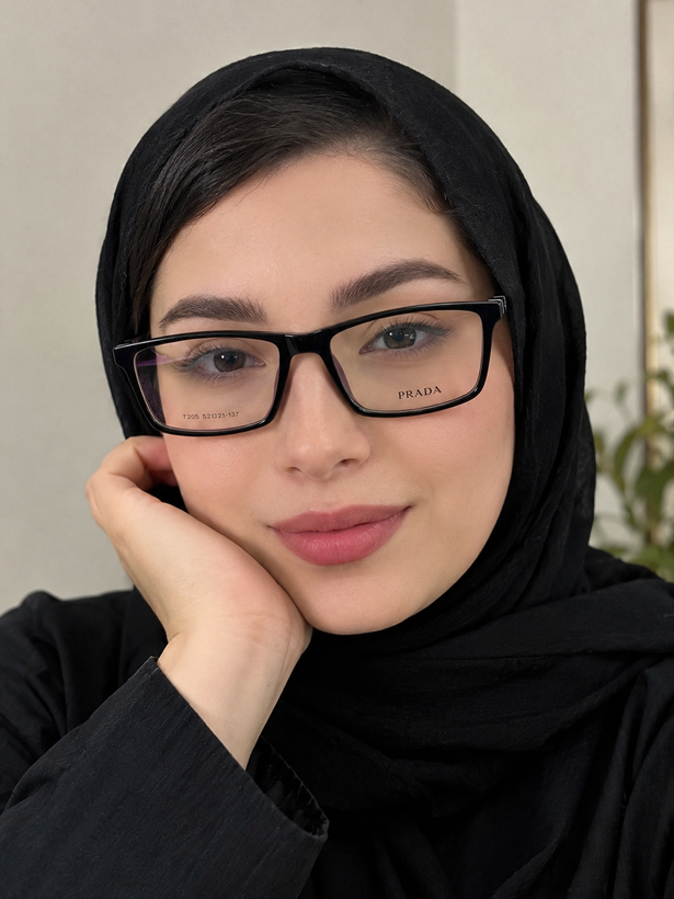 عینک طبی مستطیلی مدل کلاسیک برند پرادا کد ۱۰۱۷ | یونیسکس