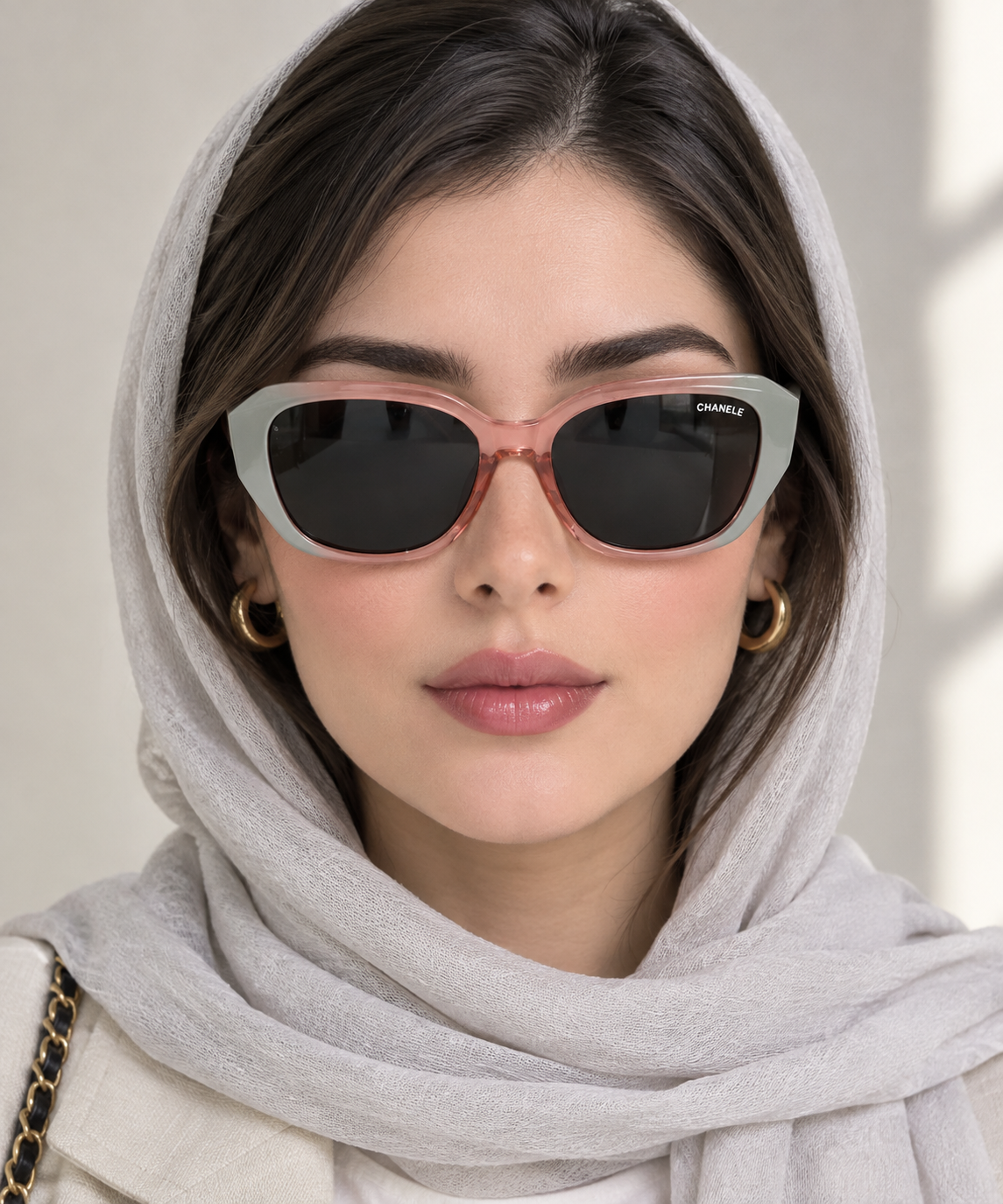 عینک آفتابی شیک برند چنل مدل 3116 با طراحی ظریف و رنگبندی خاص | UV400 | مناسب بانوان